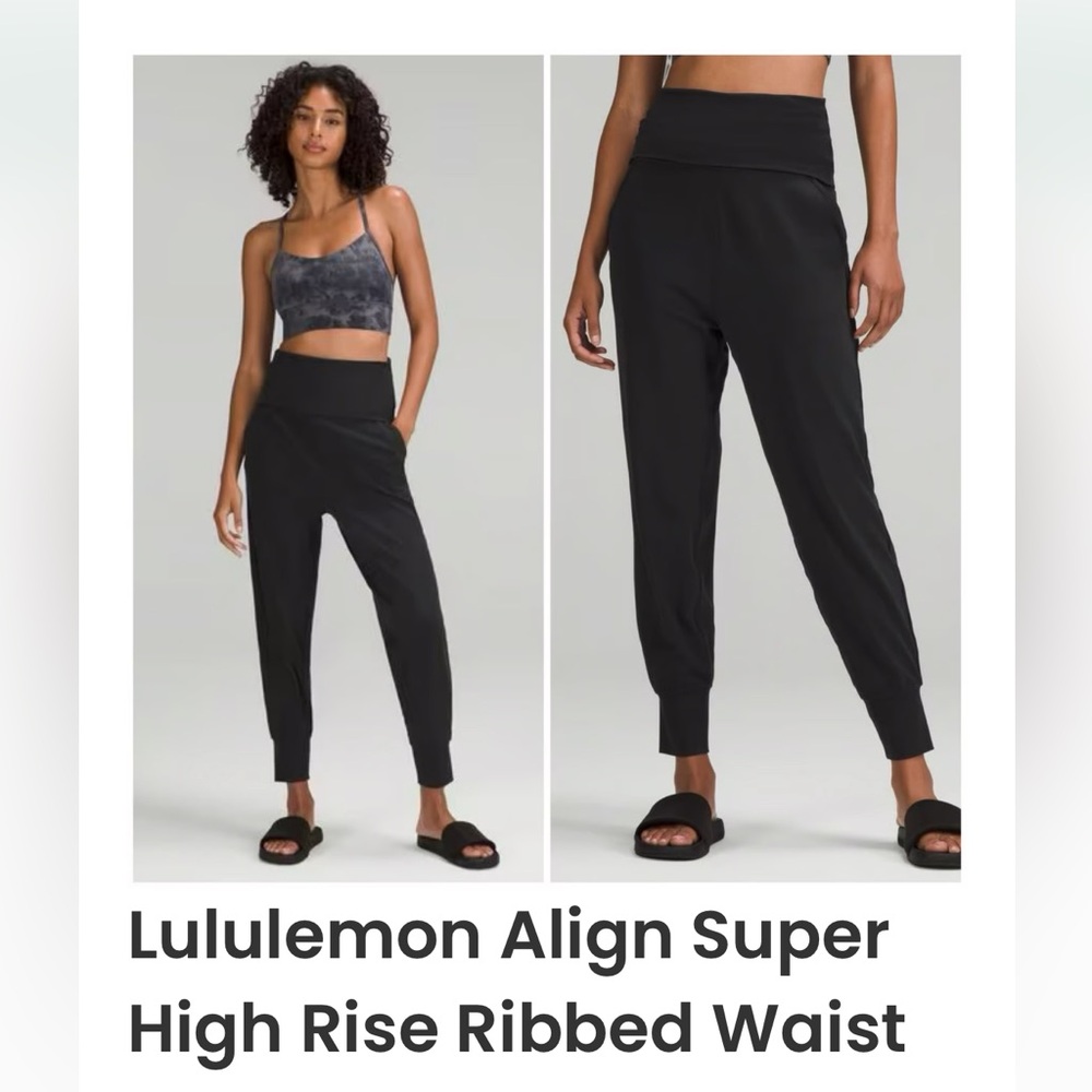 Lululemon Black Align Super High-Rise Joggers